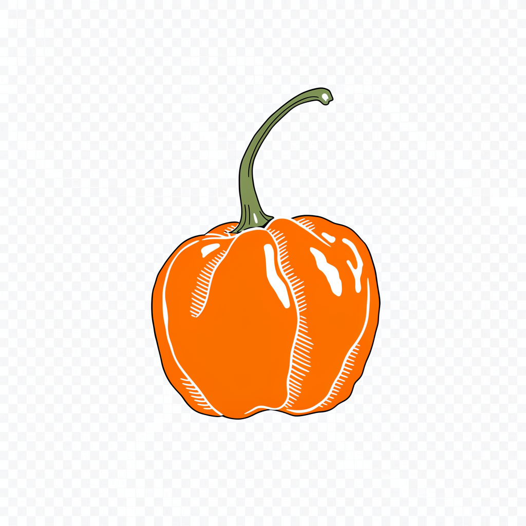 Abanero food truck event app — hand-drawn orange habanero pepper logo